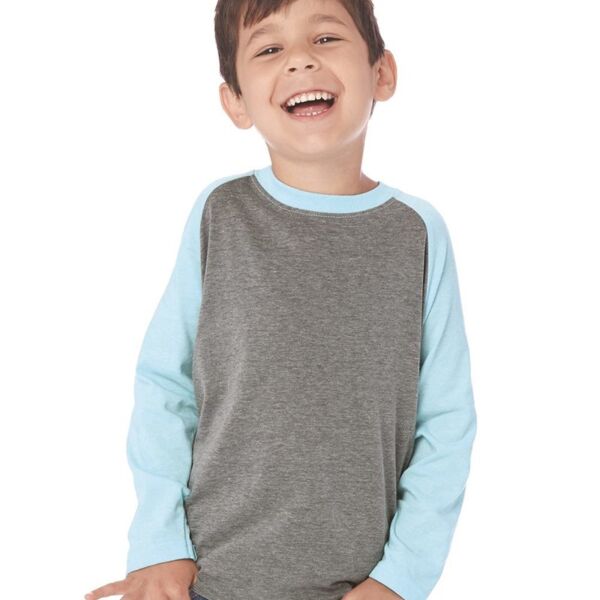 Youth CVC Three-Quarter Sleeve Raglan T-Shirt Thumbnail