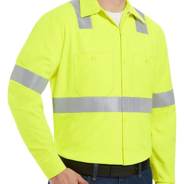 Men's Tall High Visibility Work Shirt Thumbnail